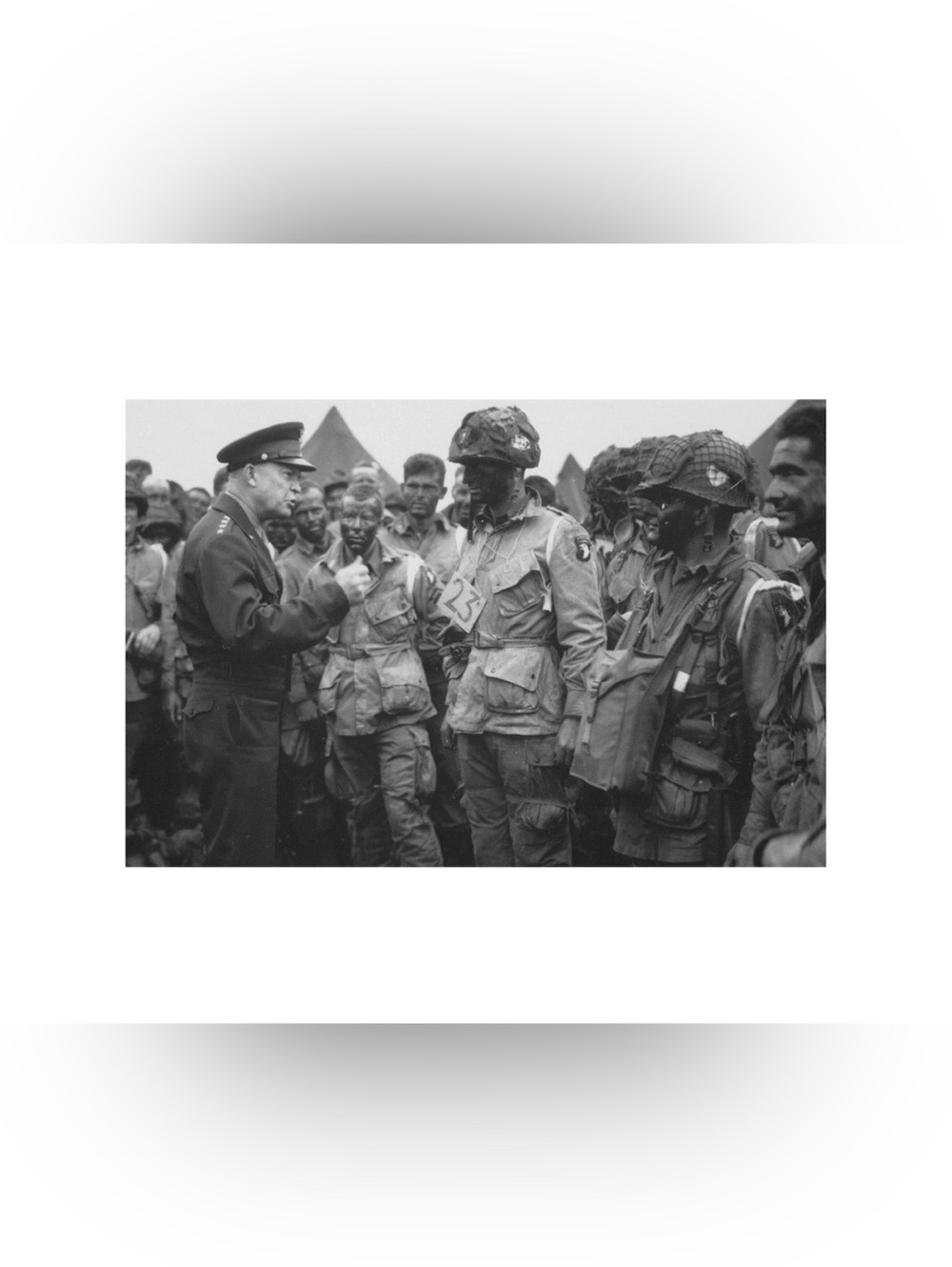 Dwight D Eisenhower 1944 WW2 Military Historical Lustre Photo Print 4x6